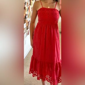 Red/Orange Long Dress